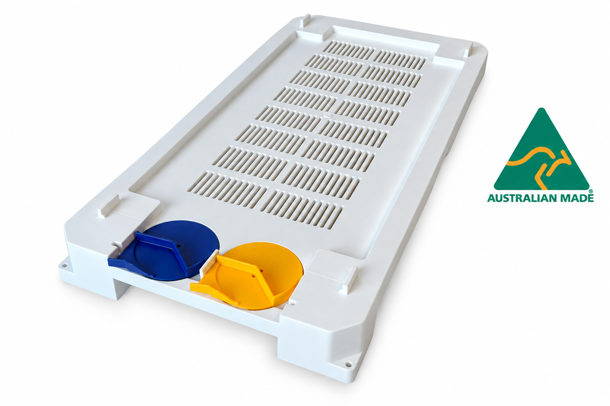 Nuc Bottom Board - Ventilated Varroa base - Disc entrance - 6F