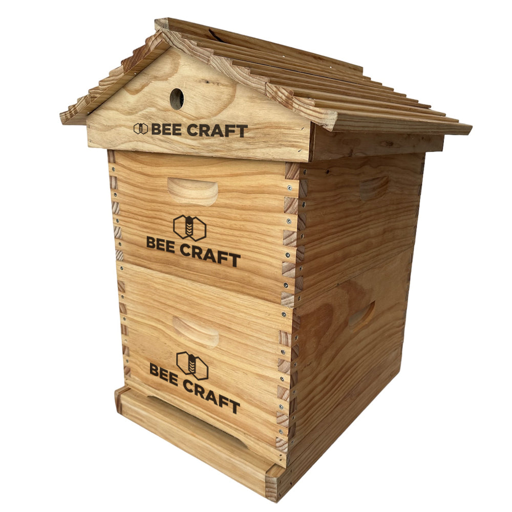 Beecraft Hobbyist Beekeeping Kit - Double box, with gabled lid