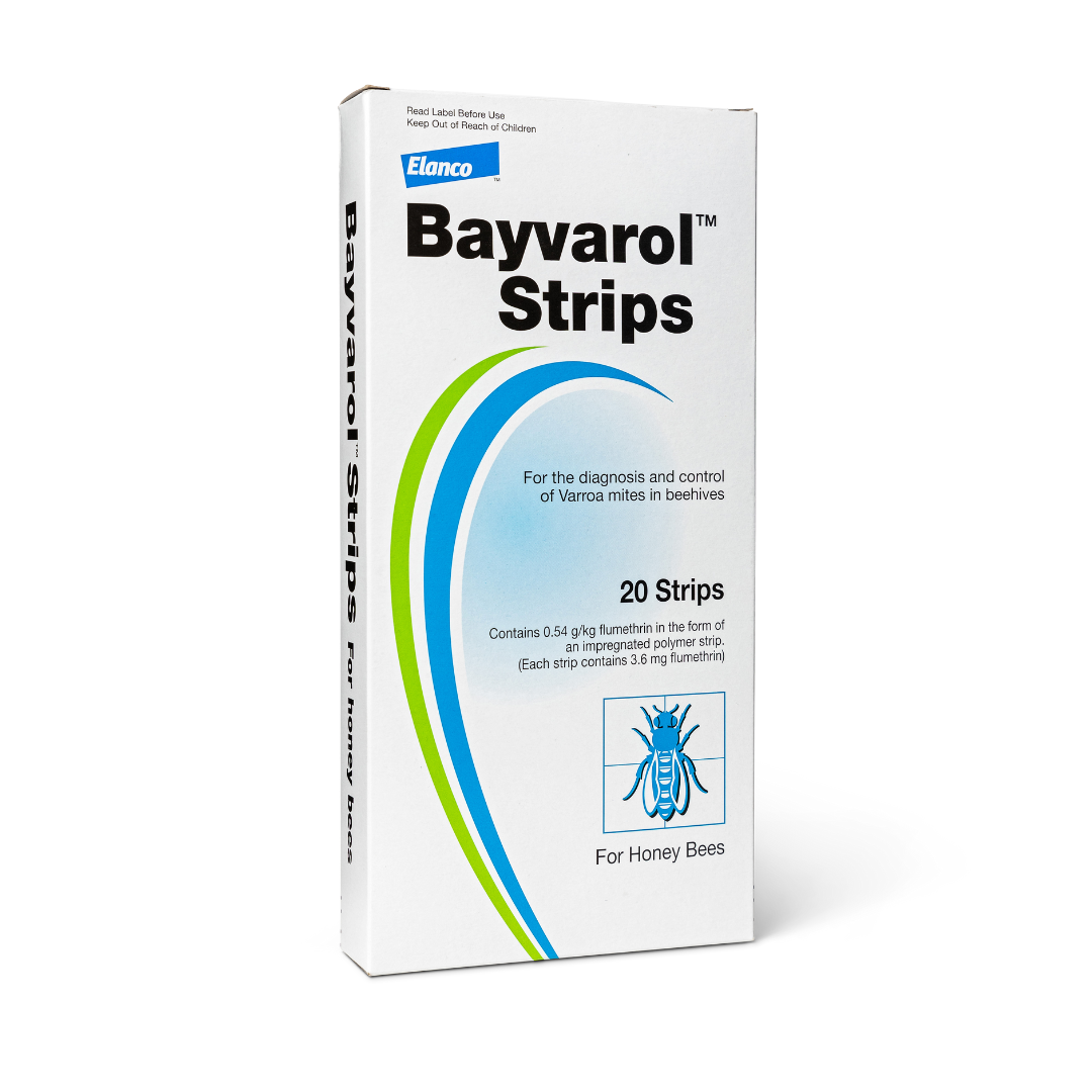 Bayvarol - Varroa Miticide Strips - PKT 20 - Treats x5 Hives*
