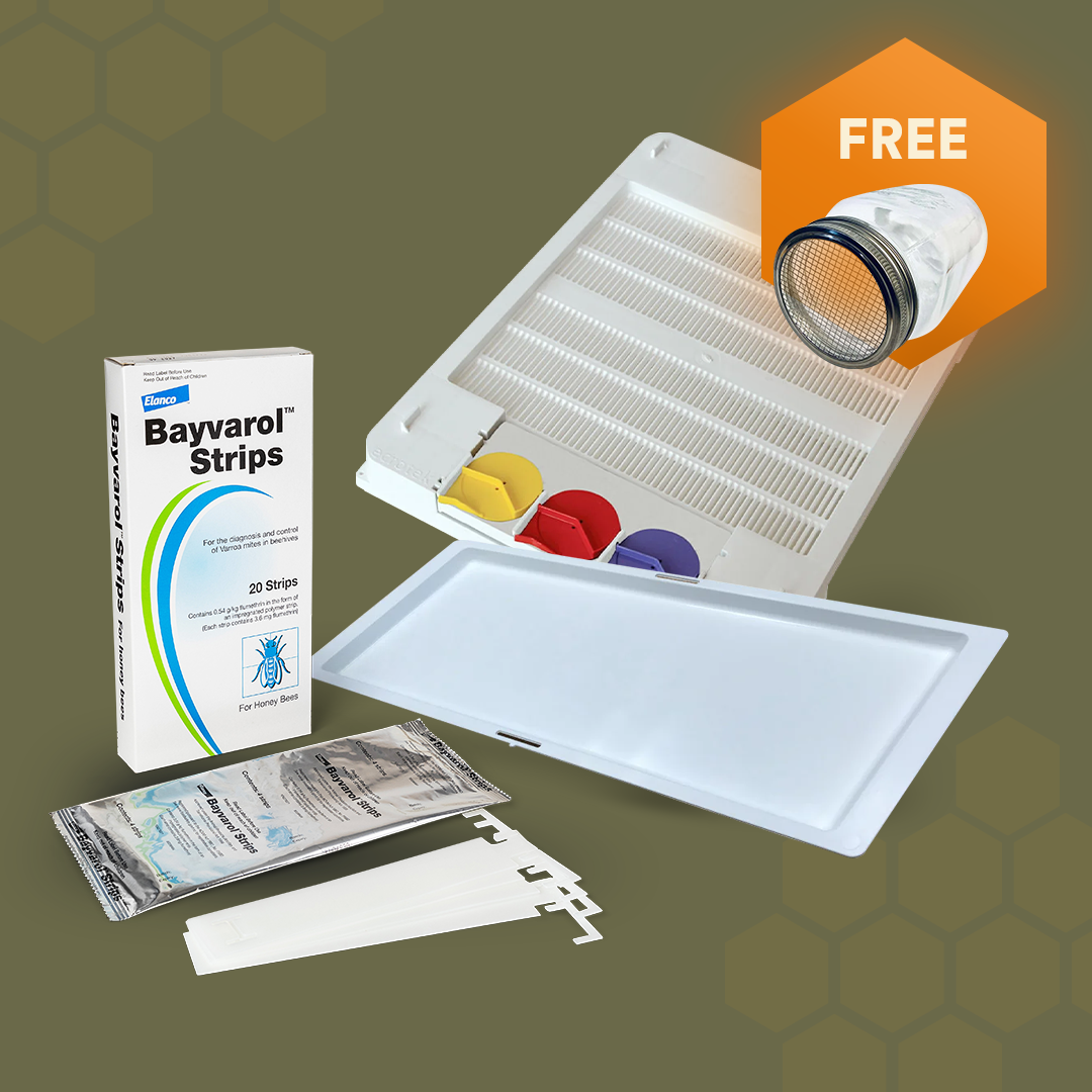 Varroa Defense Kit with Bayvarol Strips