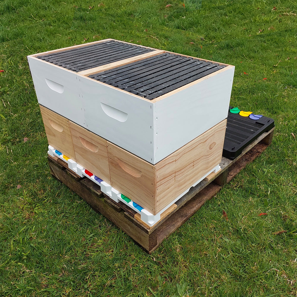 Nuc Bottom Board - Ventilated Varroa base - Disc entrance - 6F
