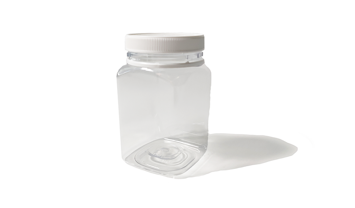 400ml (500 gm) Plastic Square Honey Jar