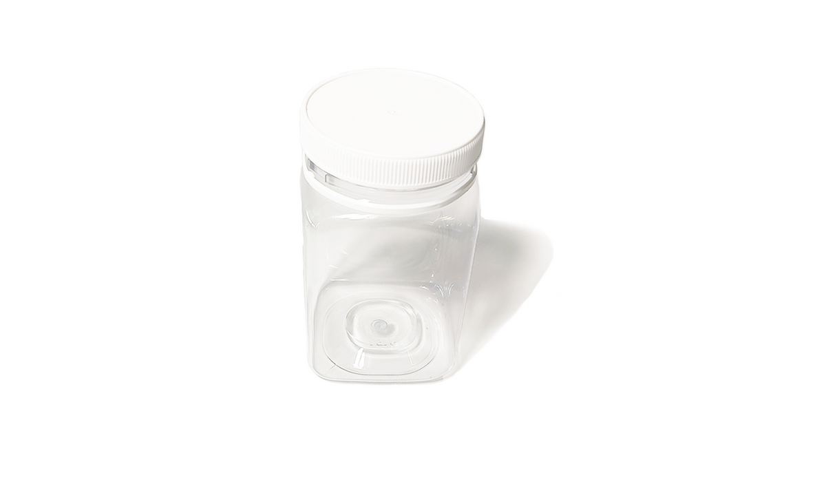400ml (500 gm) Plastic Square Honey Jar