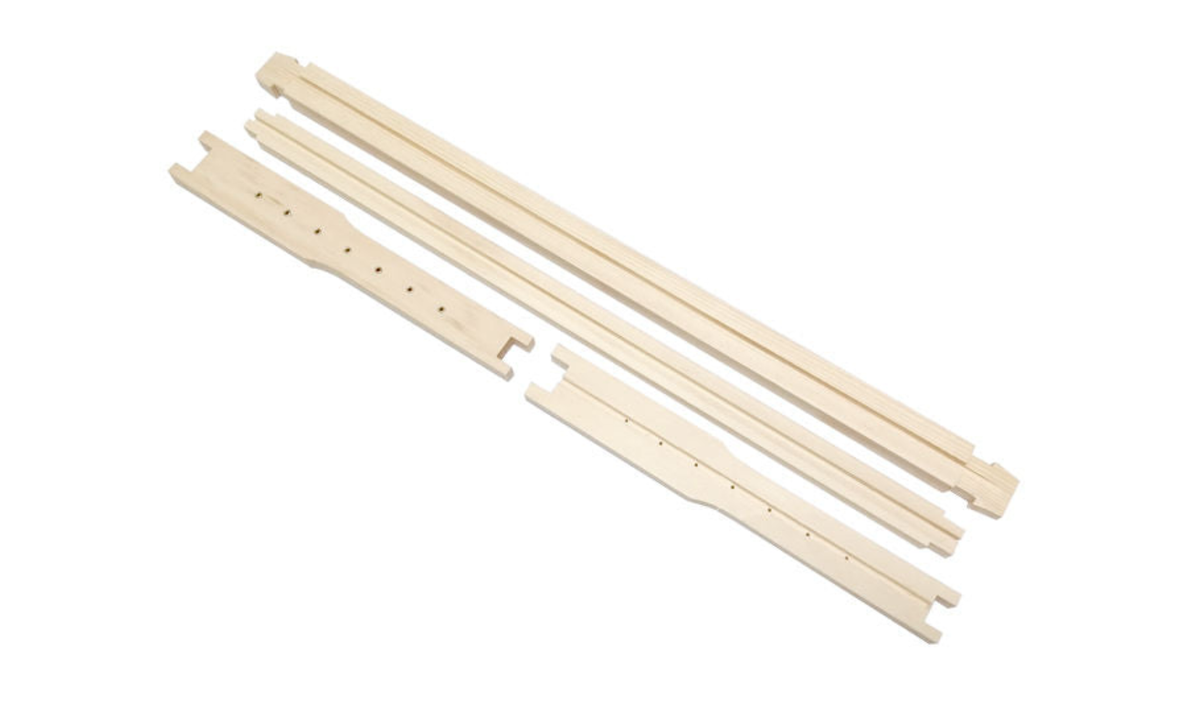Flat Pack Frame 35mm Grooved Bottom Bar and Grooved End Bar - Full Depth
