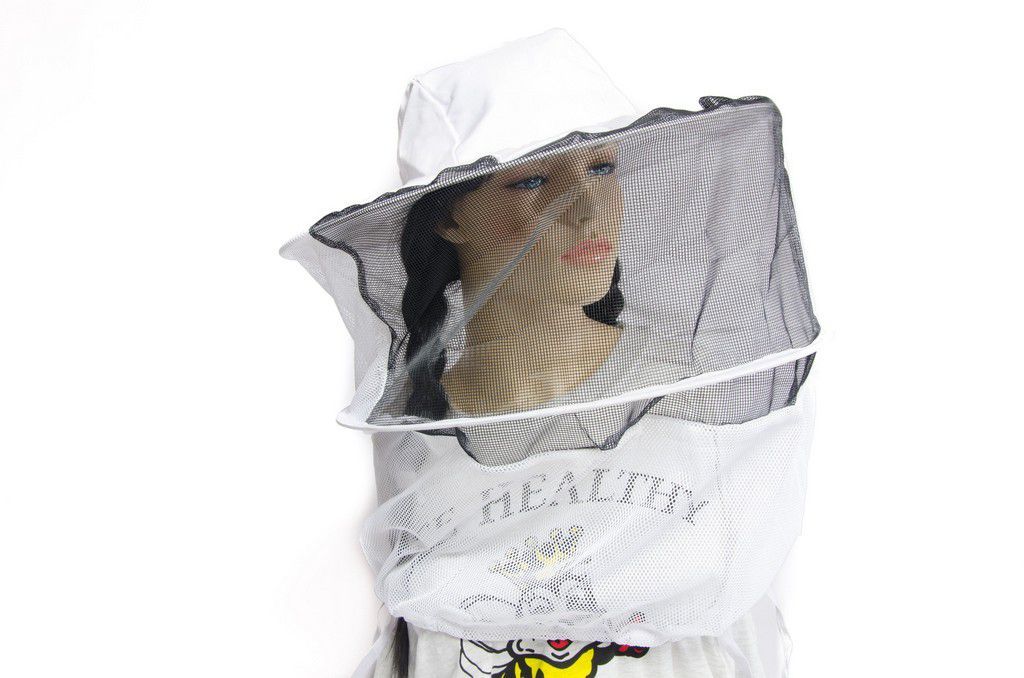 Canvas Hat with Round Veil