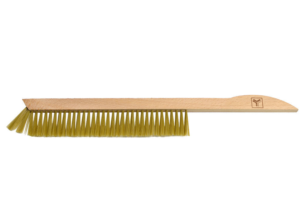 Premium Nylon Bee Brush - Wooden Handle