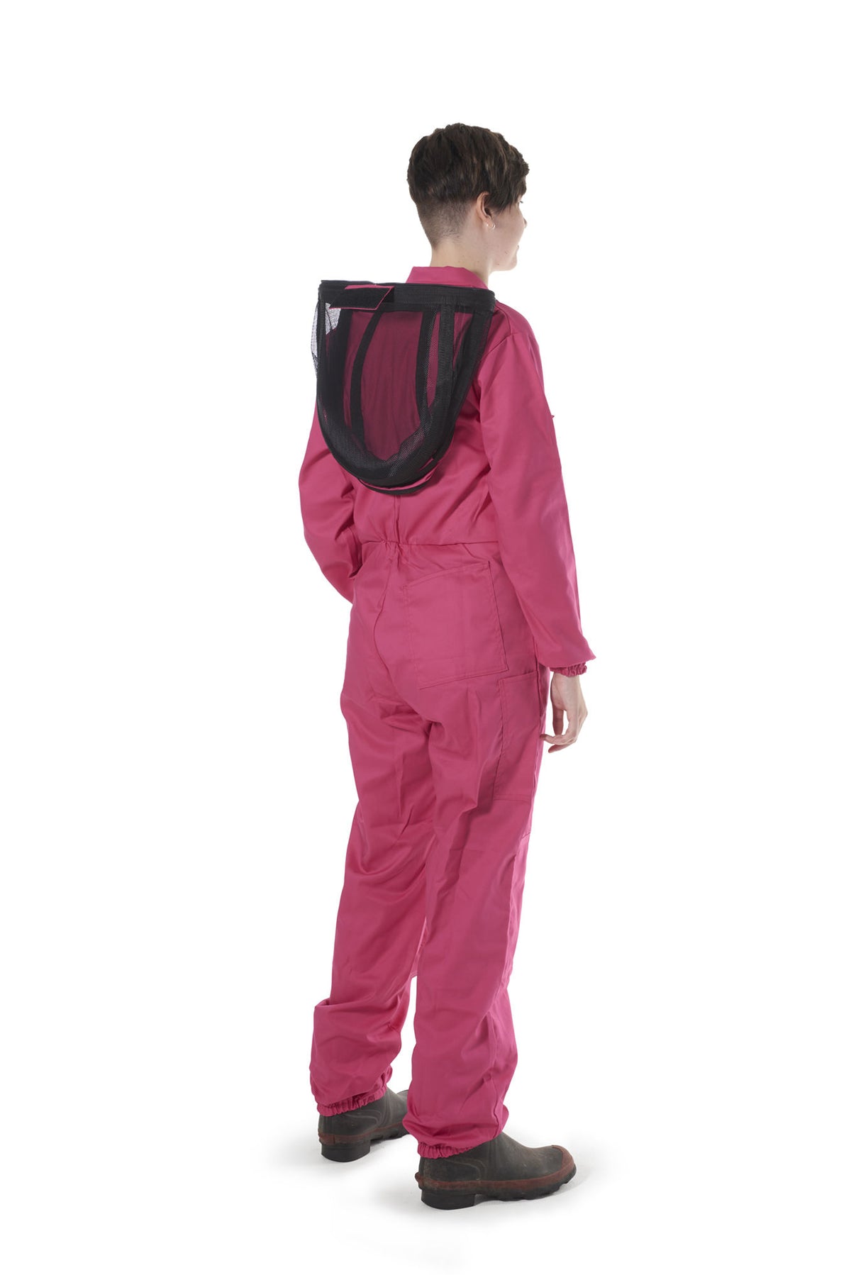 Women's Bee Suit with Folding Hood (Pink)