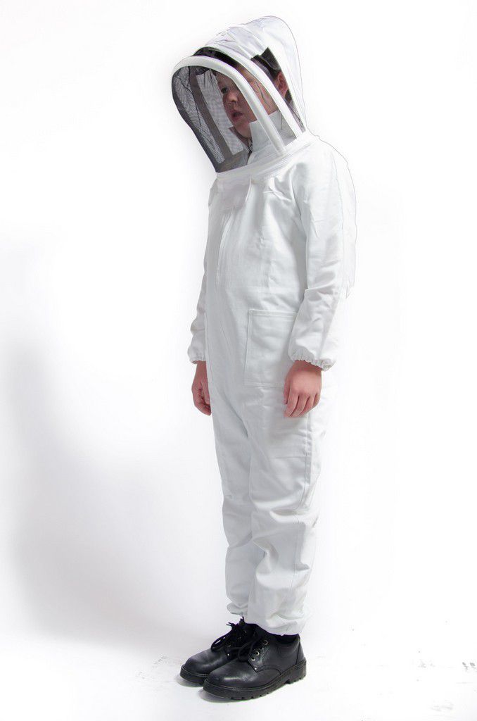 Child's Suit with Folding Hood (White)