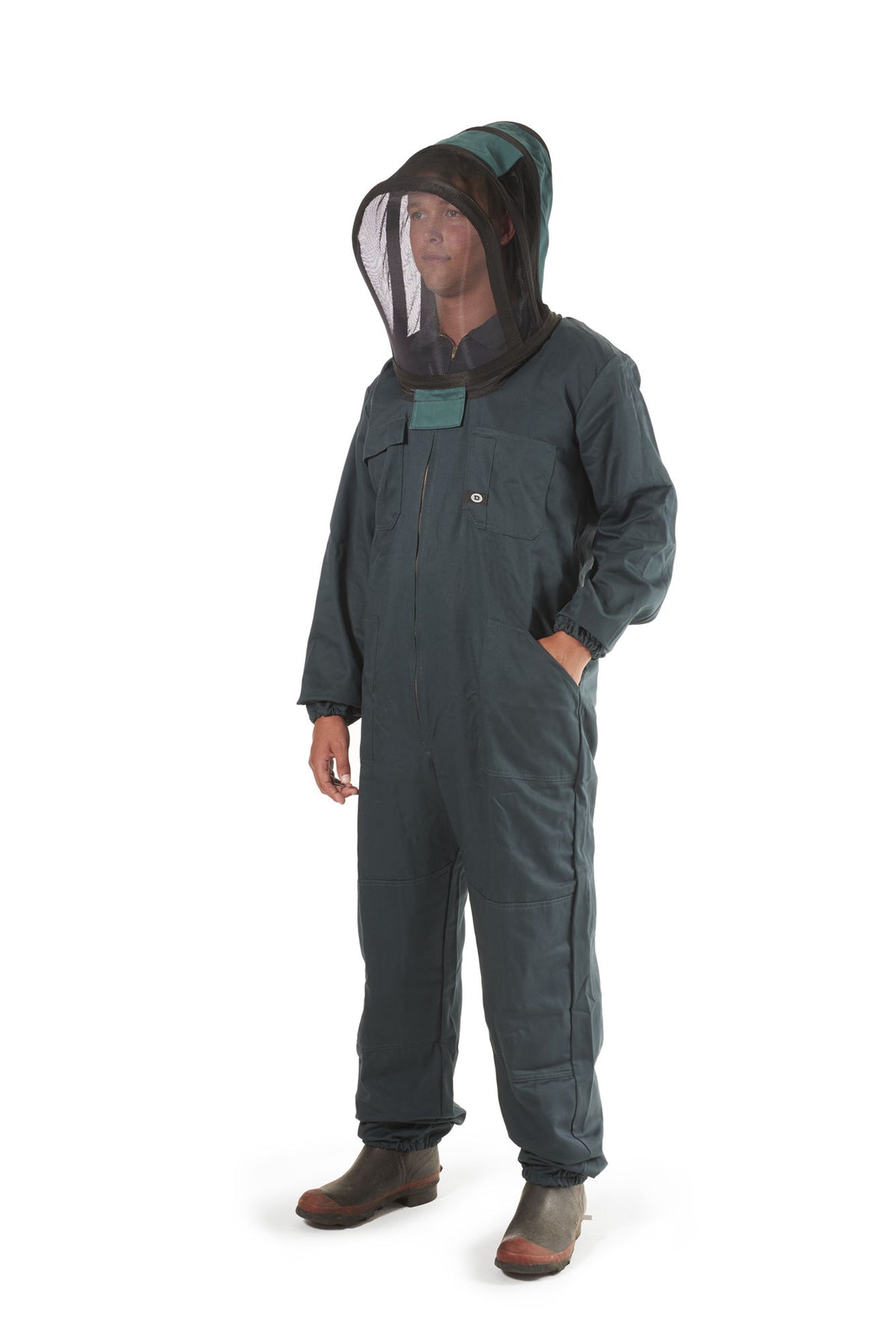 Men's Bee Suit with Folding Hood (Green)