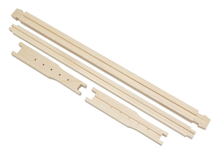 Flat Pack Frame Grooved Bottom Bar and Grooved End Bar - 3/4 Depth