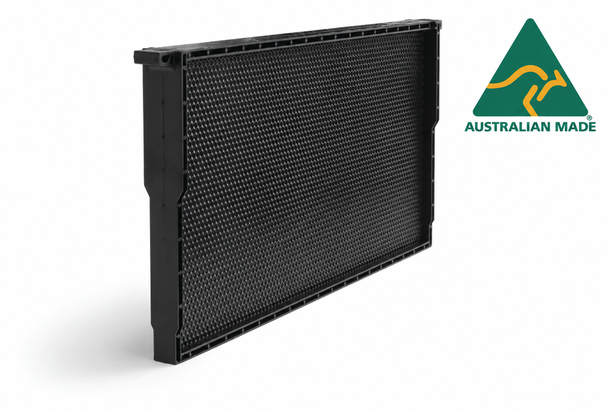 Plastic Bee Hive Frame - Full Depth - Beetek - Waxed or Unwaxed